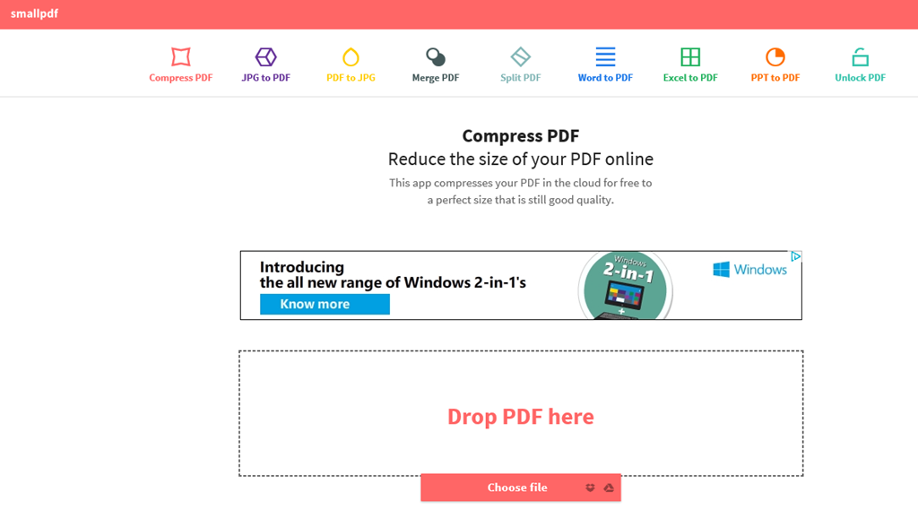 resize pdf online